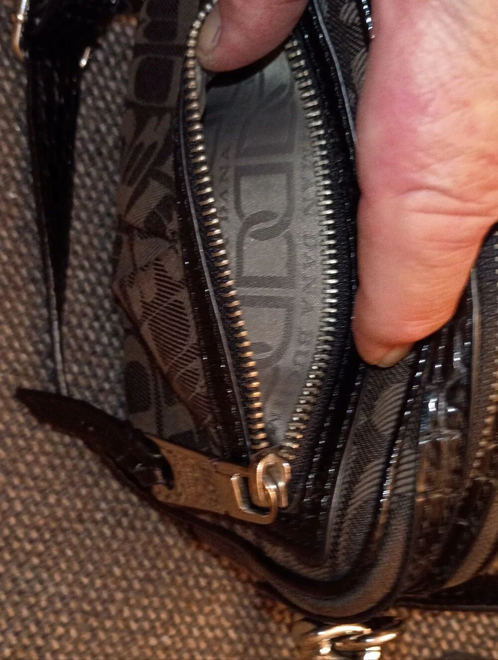 Dana Buchman Black Signature Crossbody Bag